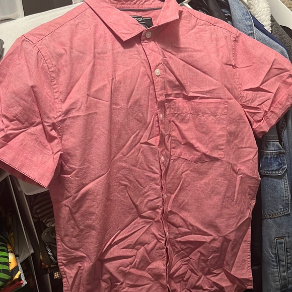 Men’s Pink Short Sleeve Shirt - Picture 1 of 4
